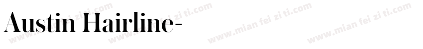 Austin Hairline字体转换